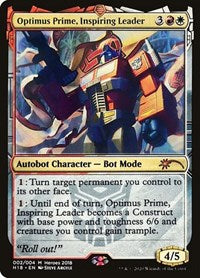 Optimus Prime, Inspiring Leader [Unique and Miscellaneous Promos]