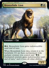 Bronzehide Lion (Extended Art) [Theros Beyond Death]