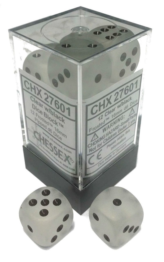 Frosted: 16mm D6 Clear/Black (12) CHX27601