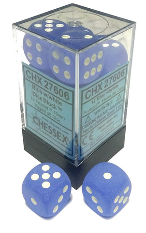 Frosted: 16mm D6 Blue/White (12) CHX27606
