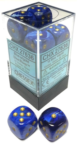 Vortex: 16mm D6 Blue/Gold/Black (12) CHX27636