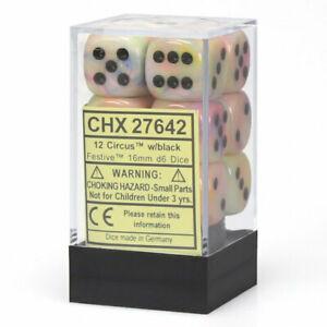 Dm4 Festive 16mm D6 Circus/Black (12) CHX27642