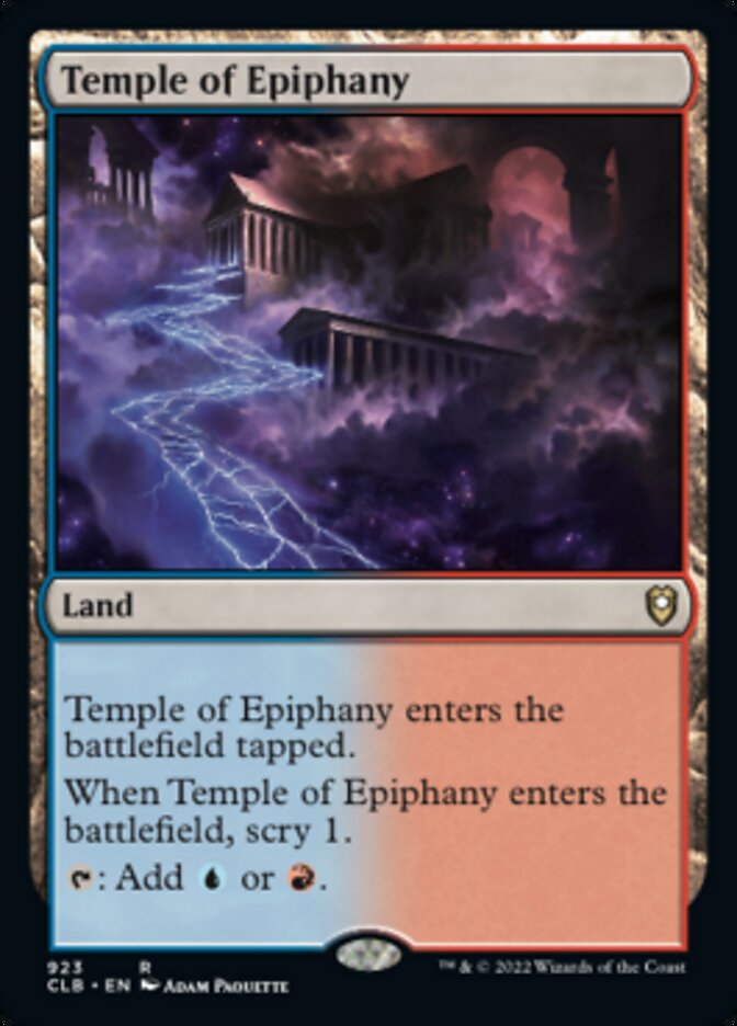 Temple of Epiphany [Commander Legends: Battle for Baldur's Gate]