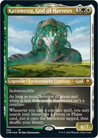 Karametra, God of Harvests (Foil Etched) [Commander Legends]