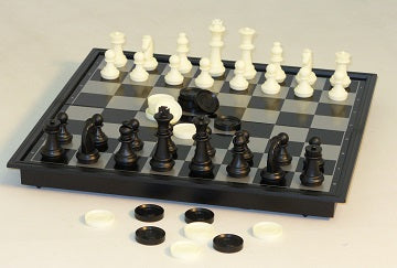 10" Folding Magnetic Chess and Checkers | All About Games