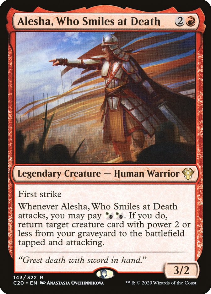 Alesha, Who Smiles at Death [Commander 2020] | All About Games
