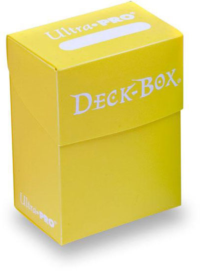ULTRA PRO: SOLID DECK BOX - YELLOW | All About Games