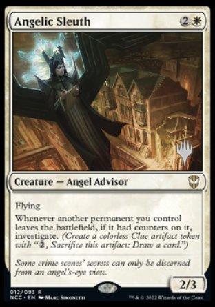 Angelic Sleuth (Promo Pack) [Streets of New Capenna Commander Promos]