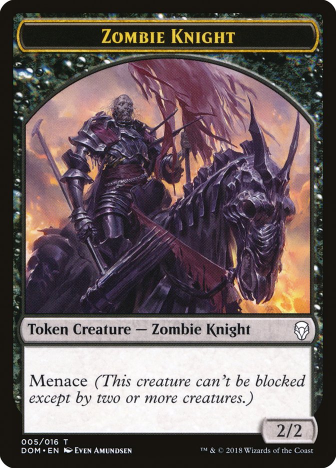Zombie Knight [Dominaria Tokens] | All About Games