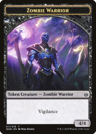 Zombie Warrior Token [War of the Spark Tokens] | All About Games