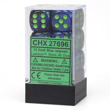 Dm8 16mm D6 Lustrous Dark Blue/Green (12) CHX27696