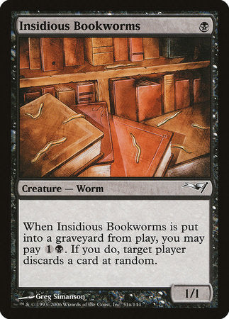 Insidious Bookworms (Version 2) [Coldsnap Theme Decks] | All About Games