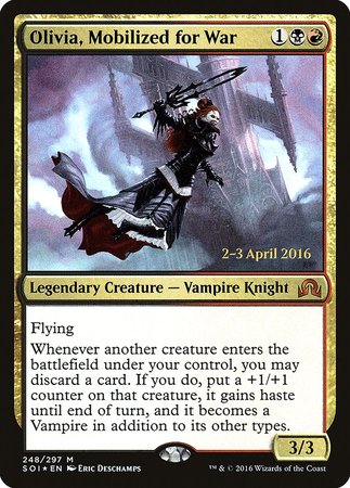 Olivia, Mobilized for War [Shadows over Innistrad Promos] | All About Games