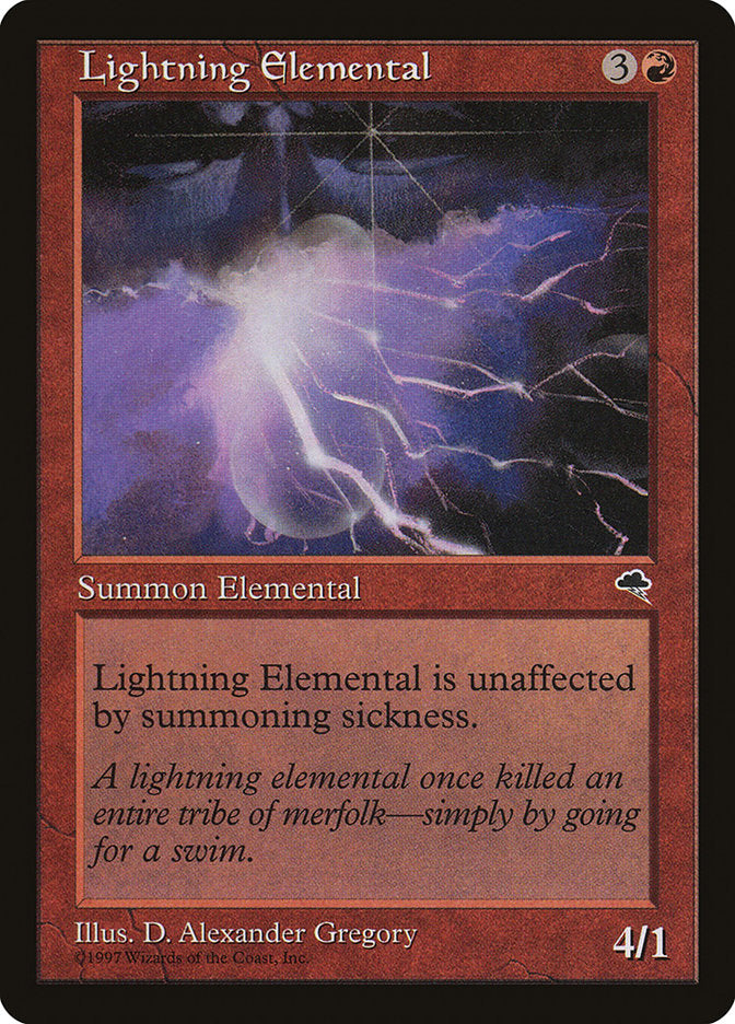 Lightning Elemental [Tempest] | All About Games