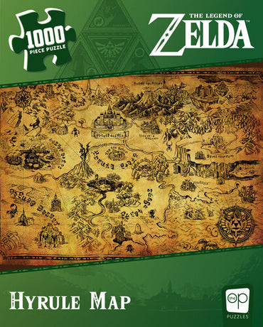 The Legend of Zelda: Hyrule Map 1000pc Puzzle