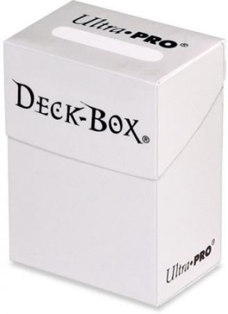 ULTRA PRO: SOLID DECK BOX - WHITE