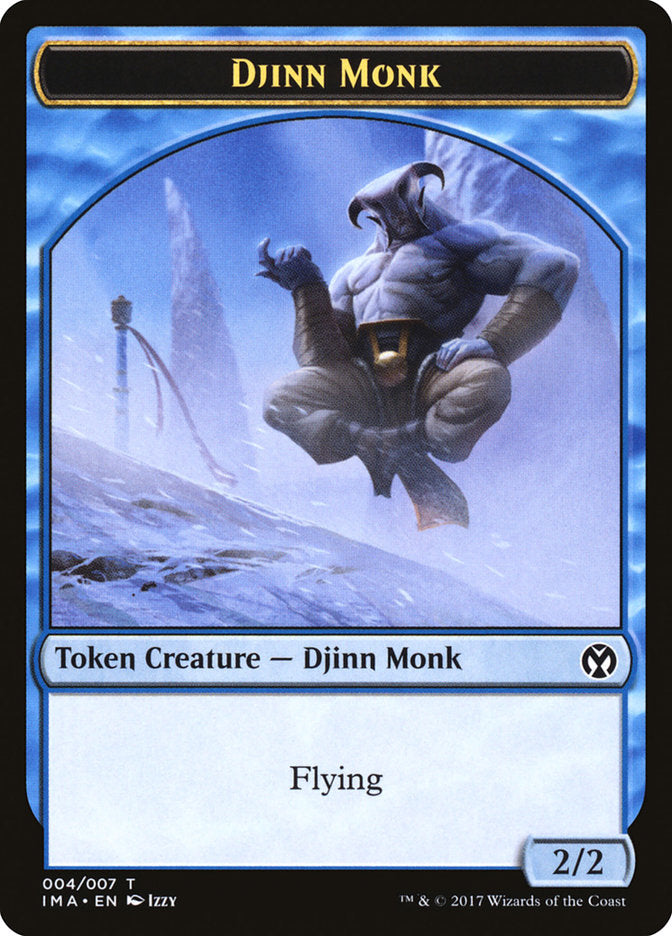 Djinn Monk [Iconic Masters Tokens] | All About Games