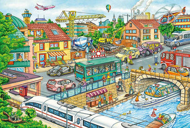 Puzzle: Child 60 Vehicles and Traffic