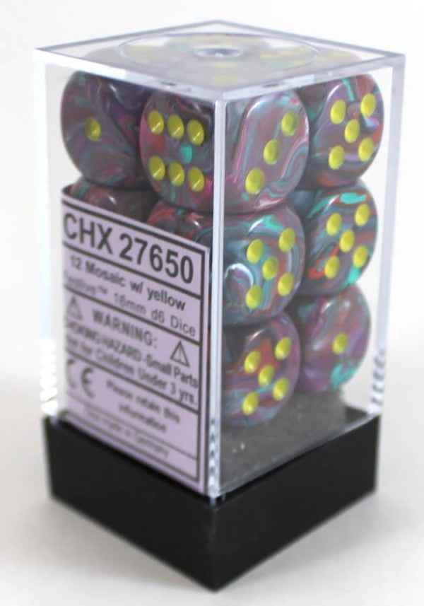 Dm9: Vortex 16mm D6 Mosaic Yellow (12) CHX27650