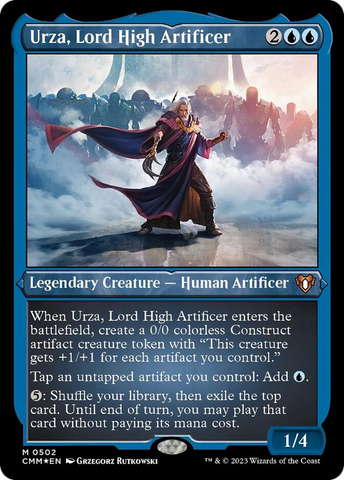 Urza, Lord High Artificer (Foil Etched) [Commander Masters]