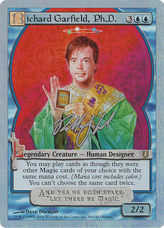 Richard Garfield, Ph.D. (Alternate Foil) [Unhinged] | All About Games