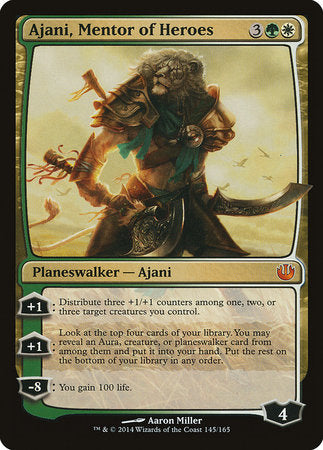 Ajani, Mentor of Heroes [Journey into Nyx] | All About Games
