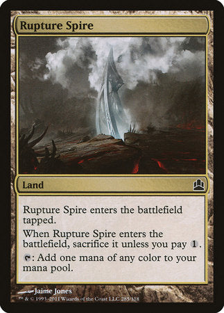 Rupture Spire [Commander 2011] | All About Games