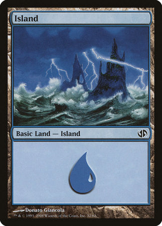Island (32) [Duel Decks: Jace vs. Chandra] | All About Games