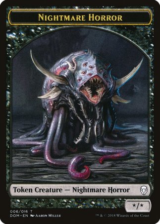 Nightmare Horror Token [Dominaria Tokens] | All About Games