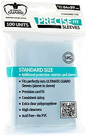 Precise-Fit Sleeves Standard Size Transparent (100) | All About Games