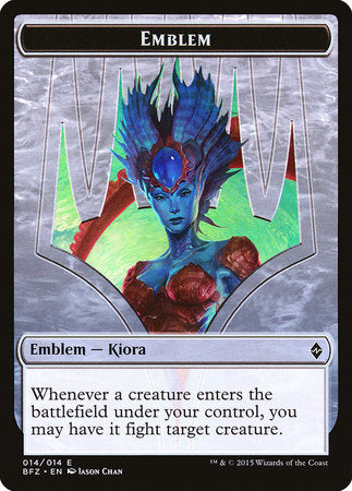 Emblem - Kiora, Master of the Depths [Battle for Zendikar Tokens] | All About Games