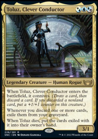 Toluz, Clever Conductor (Promo Pack) [Streets of New Capenna Promos]