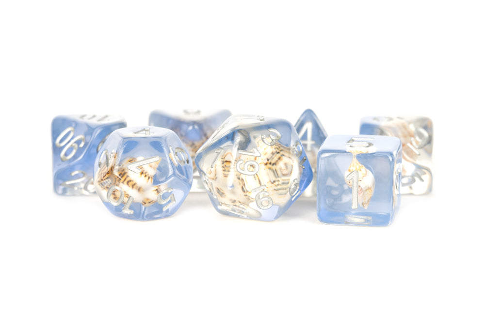 7 Count Dice Flash Set: 16MM Sea Conch