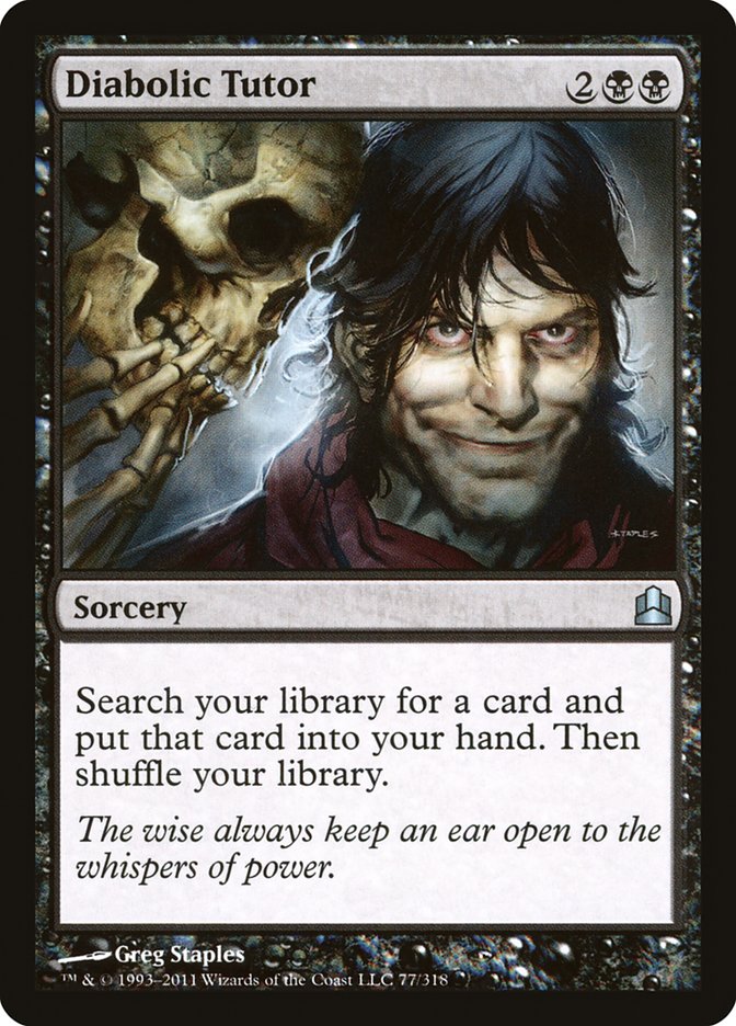 Diabolic Tutor [Commander 2011] | All About Games