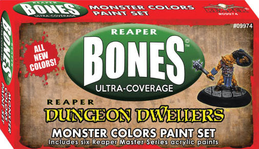 Master Series Paints Bones Ultra-Coverage Dungeon Dwellers Paint Set: Monster Colors | All About Games