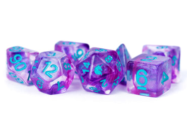 7 Count Unicorn Dice Set: 16MM Violet Infusion