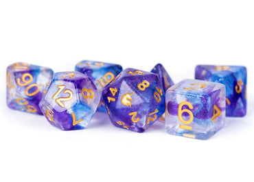 7 Count Unicorn Dice Set: 16MM Midnight Fantasy