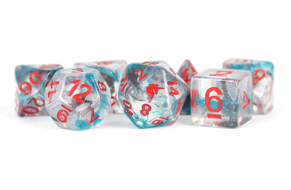 7 Count Unicorn Dice Set: 16MM Battle Wounds