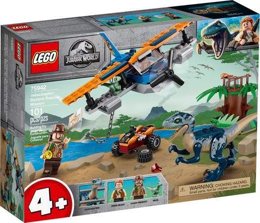 75942 Velociraptor: Biplane Rescue Mission