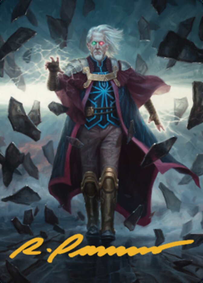 Urza, Planeswalker Art Card (Gold-Stamped Signature) [The Brothers' Wa