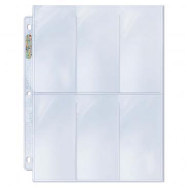 6-Pocket Platinum Page with 2-1/2" X 5-1/4" Pockets | All About Games