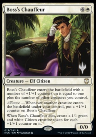 Boss's Chauffeur (Promo Pack) [Streets of New Capenna Commander Promos]