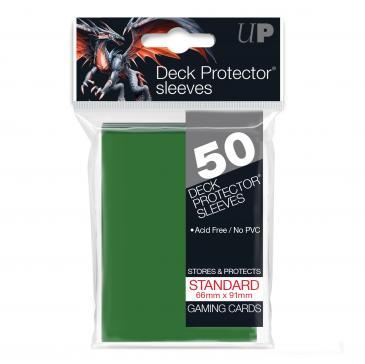 50ct Green Standard Deck Protectors | All About Games
