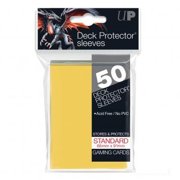 50ct Yellow Standard Deck Protectors | All About Games