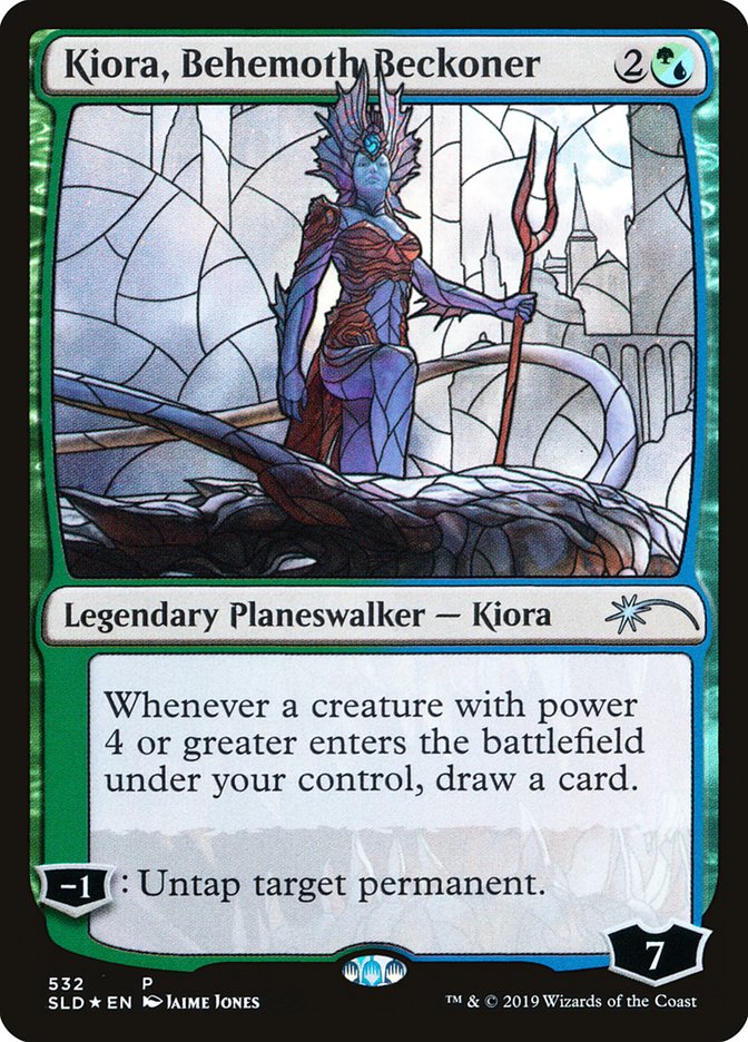 Kiora, Behemoth Beckoner (Stained Glass) [Secret Lair Drop Promos] | All About Games