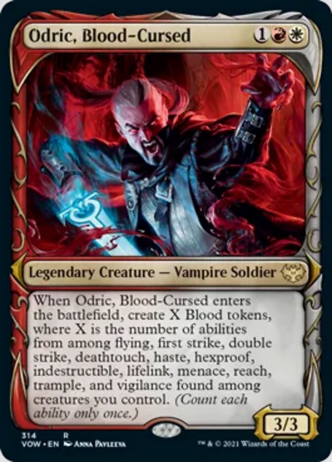 Odric, Blood-Cursed (Showcase Fang Frame) [Innistrad: Crimson Vow] | All About Games