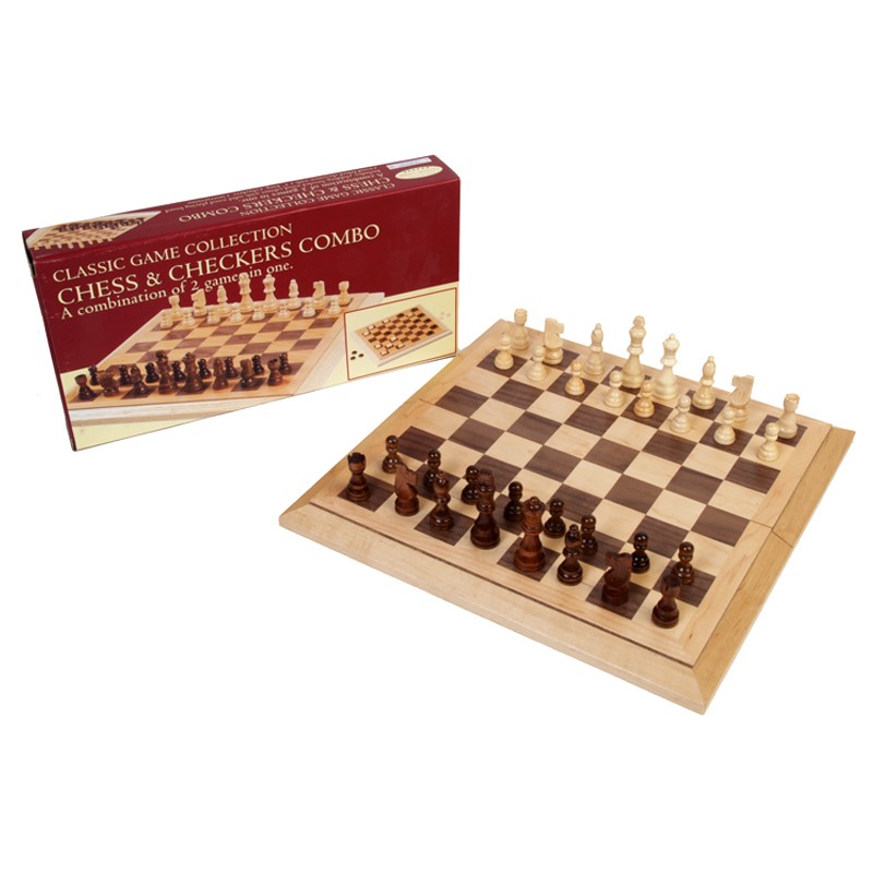 16" Folding Chess and Checkers | All About Games