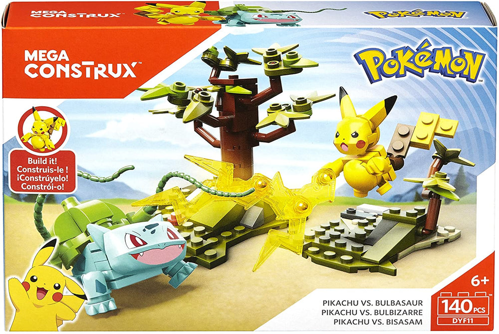 Mega Construx Pikachu vs Bulbasaur