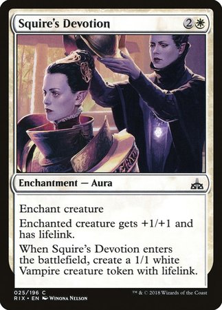 Squire's Devotion [Rivals of Ixalan] | All About Games