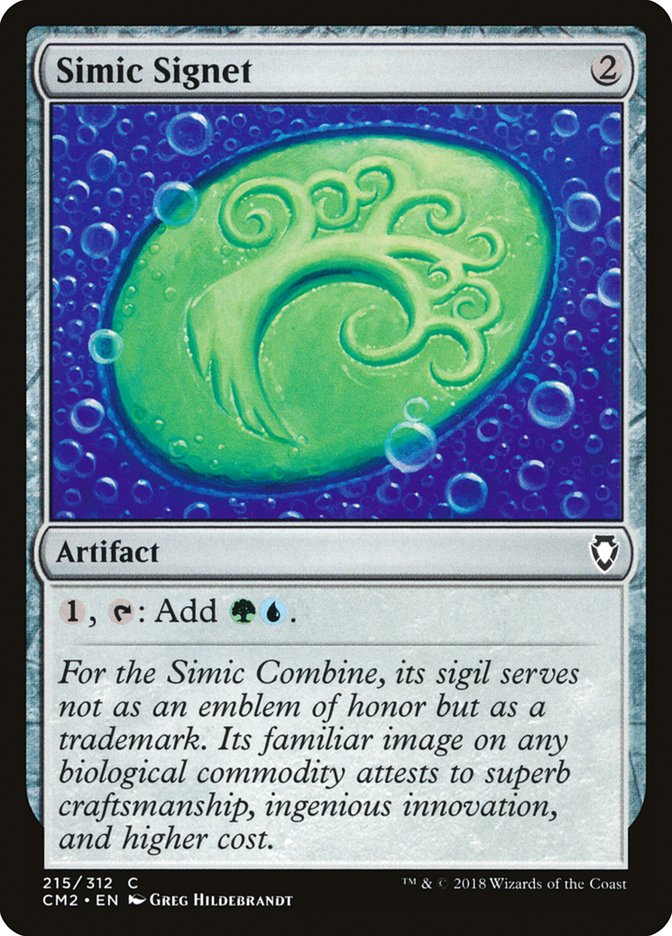 Simic Signet (215/312) [Commander Anthology Volume II] | All About Games